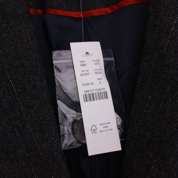 J. Crew Collection Nipped-in Blazer in Pinstripe Italian Wool Metallic Threads - Picture 8 of 15